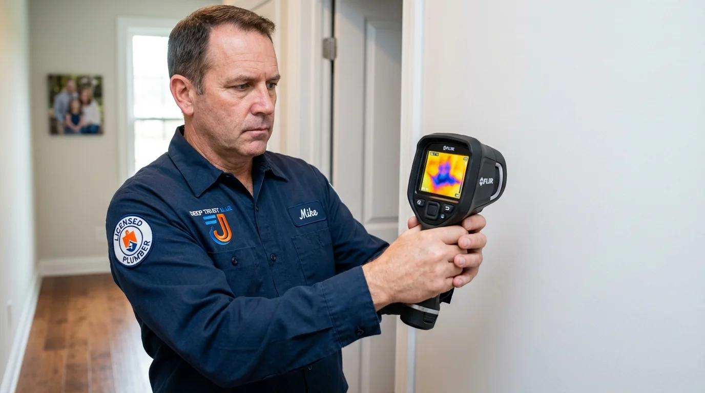 Thermal imaging leak detection by Johns Plumbing LLC in Provo